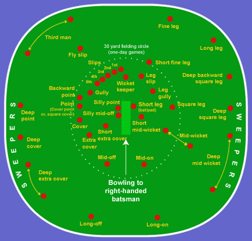 Cricket Fielding Positions | Fielding Positions In Cricket Ground